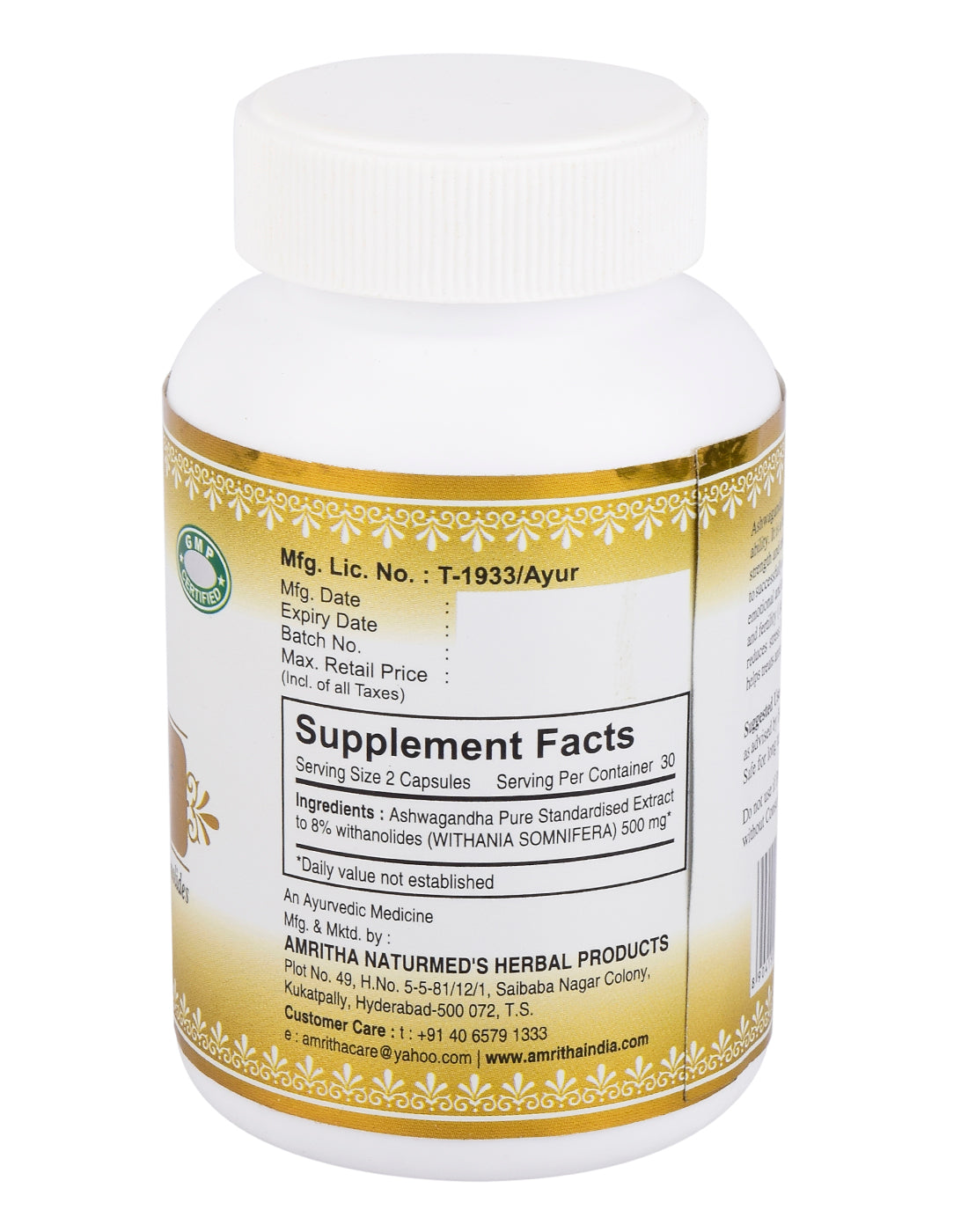 Naturmed’s Ashwagandha Capsule