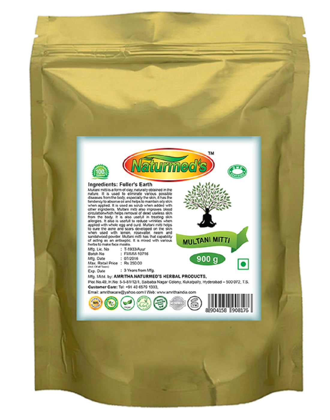 Naturmed's multani mitti powder