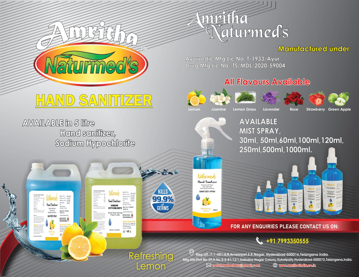 Naturmed's Hand Sanitiser